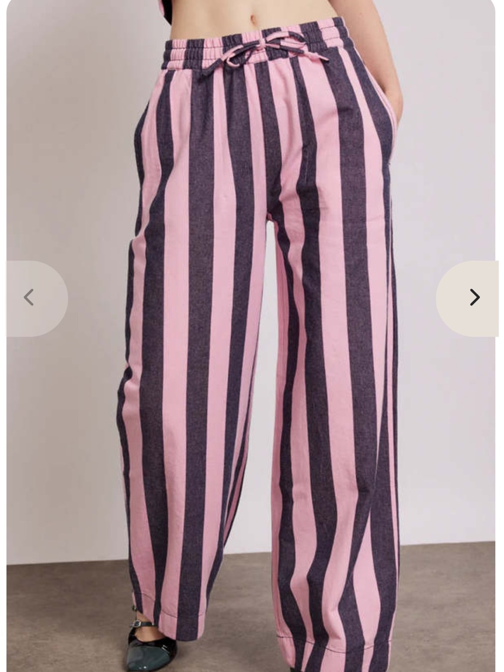 DAMSON MADDER RAFE PANTS/ Striped Wide-Leg pants
